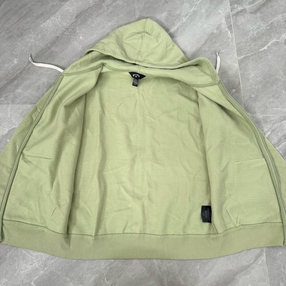 Women’s Billabong Rhodes Full Zip Hoodie Jacket Pockets Sage Green Size Small - Picture 8 of 16